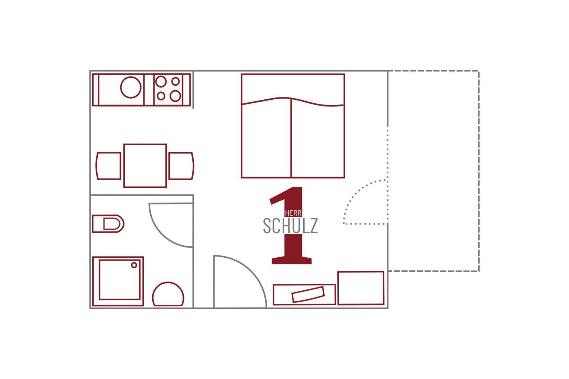 7Schwaben Apartman Bad Urach Szoba fotó